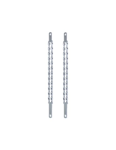 20 Double Flat Twisted Spring Fork Bars Chrome.